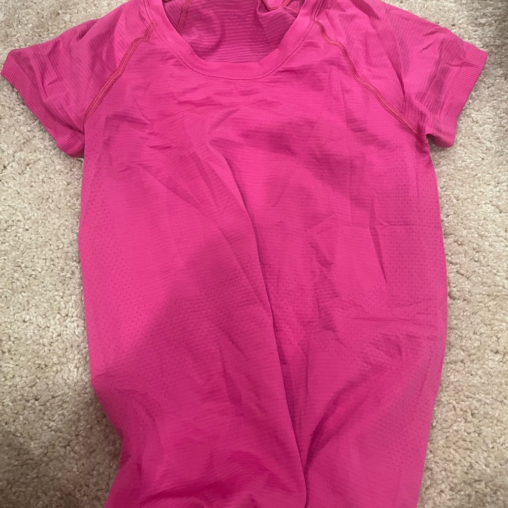 Lululemon Athletica Pink Polo Short Sleeve Tee